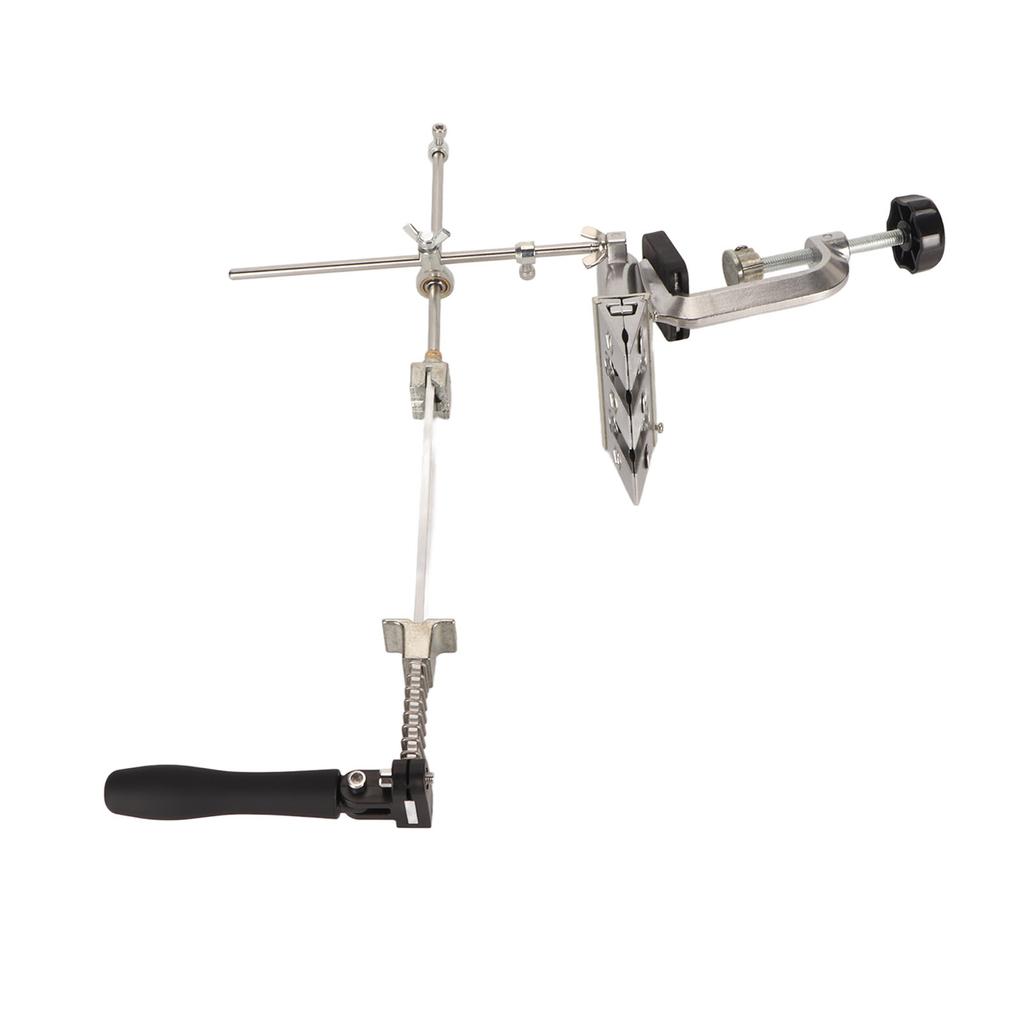 Система-точилка для ножей с 6 точильными камнями, вращающаяся, с откидной конструкцией, фиксированным углом, из нержавеющей стали, профессиональная