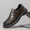 Деловая повседневная кожаная мужская обувь из натуральной кожи Оксфордские туфли для мужчин Туфли на плоской подошве