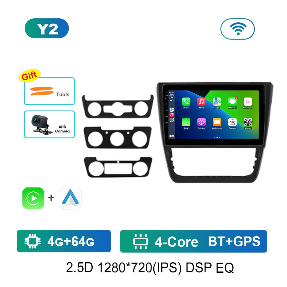 10-дюймовый автомобильный радио мультимедийный плеер для SKODA Yeti 5L 2009 - 2014 GPS Навигация Операционная система Android 4G Bluetooth WiFi DSP Стерео Авто Инструменты