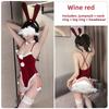 Sexy Christmas Lingerie Seduction Robe Uniform Suit Pajamas Sex Passion Winter Bunny
