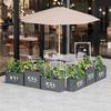Outdoor Industrial Wrought Iron Planter Box