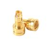 1/2Pcs Universal Pin Socket Female Socket Mmcx Pure Copper Gold Plated Built-In Hreaded Nut Holder Headphone Plug
