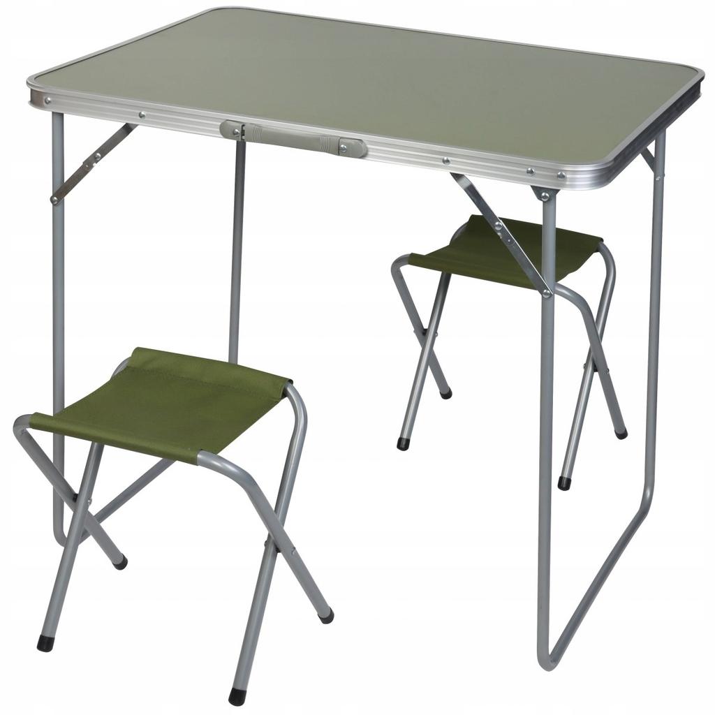 Foldable Camping Table + 2 Chairs