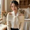 Embroidered Lace Headband Floral Printed Skirt Curtain Elegant Lace Triangle Scarf  Ladies