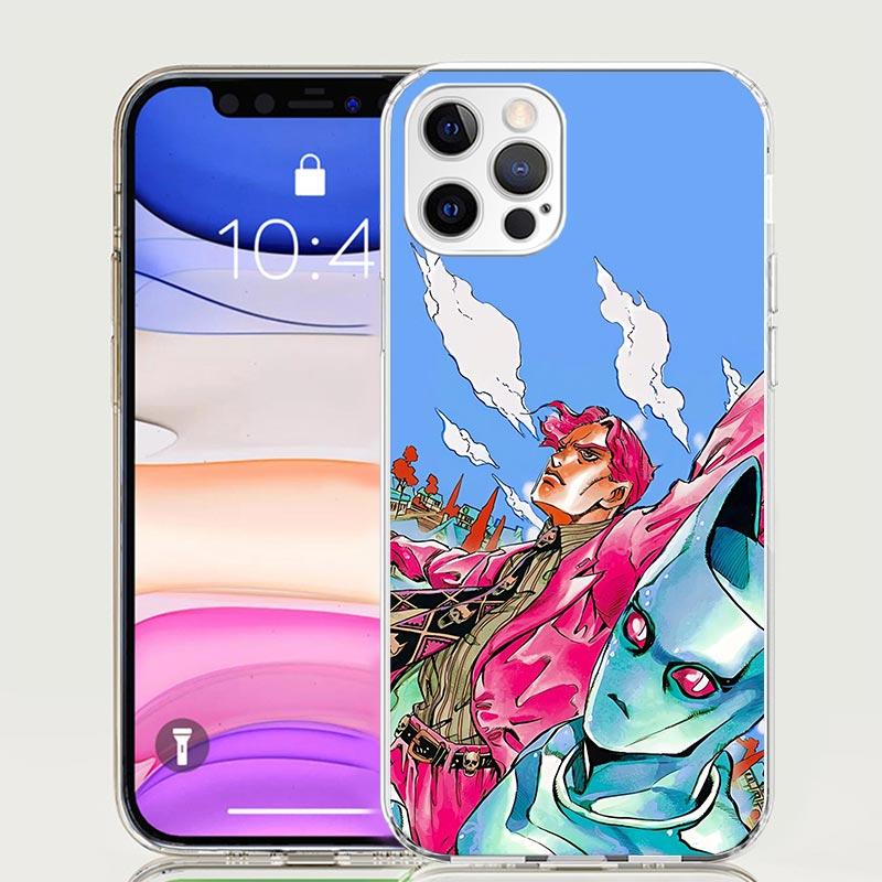 Чехол для телефона JoJo Кира Йошикаге Killer Queen Для iPhone 17 Air 16 15 Plus 11 14 Pro Max 13 Mini 12 7 8 + SE Рисунок Арт На заказ