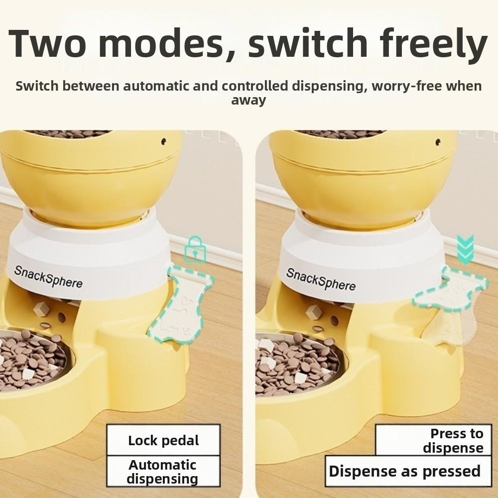 Visual Window Automatic Pet Feeder Large Capacity Pet Food Dispenser Cat Feeding Bowl Multi-Pet