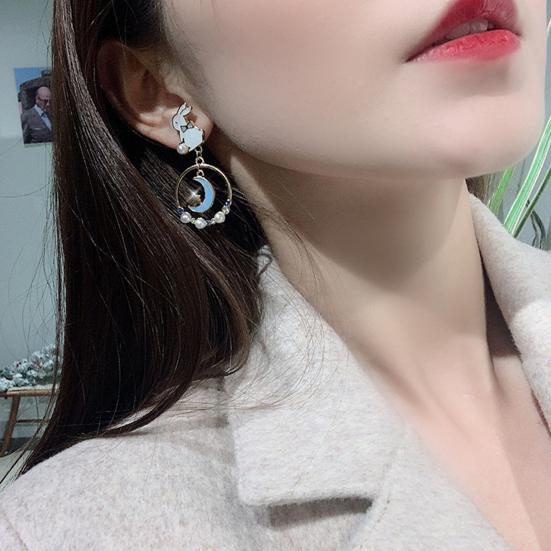 Стильные серьги-капли полые износостойкие декоративные