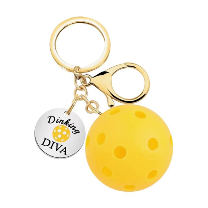 Pickleball Key Chains Rings Holder Creative Pendants Gift Fashion Accessories