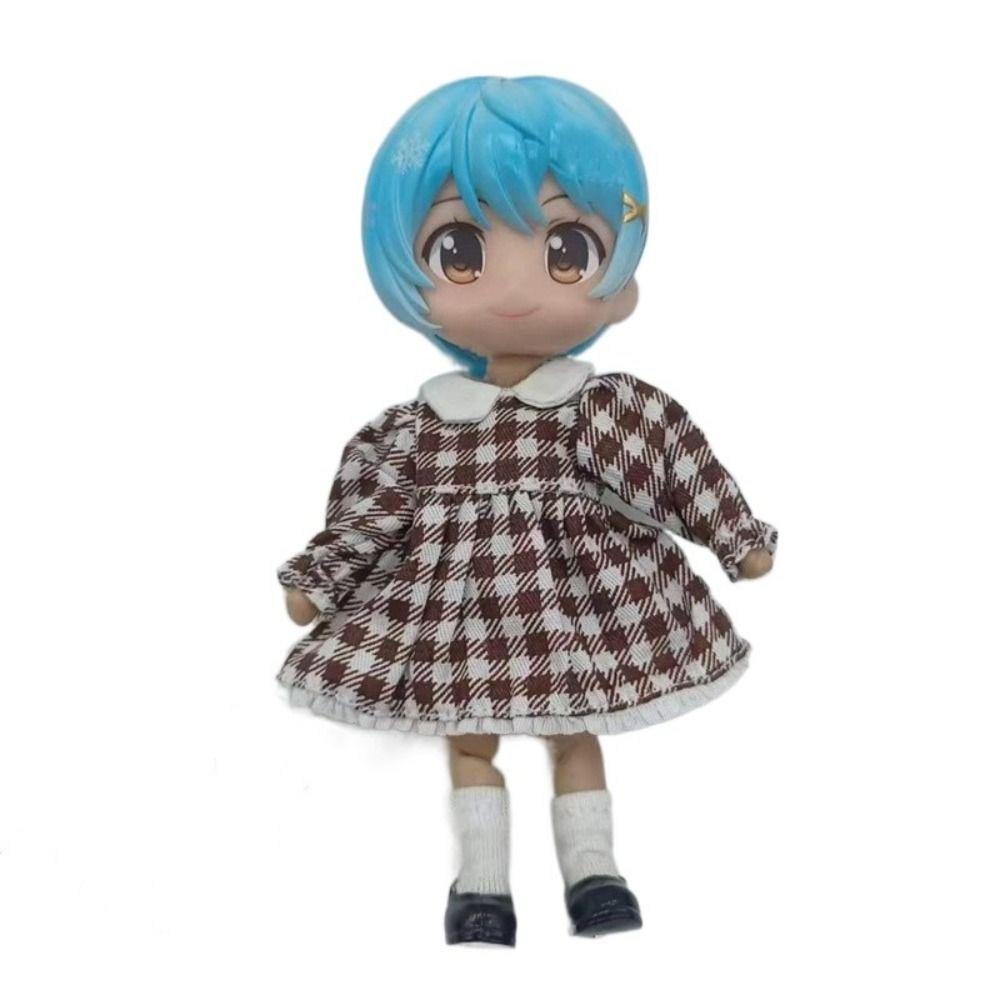 Lotus Leaf Sleeve Doll Clothes Casual Wear Obitsu11 Dresses Dolls Accessories OB11 Skirt 1/12 Bjd