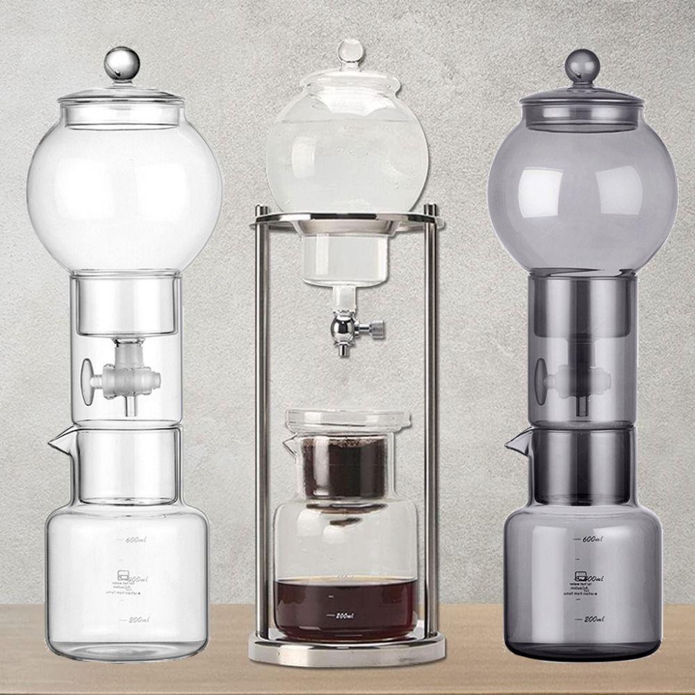 600ml Cold Brew Coffee Machine Borosilicate Glass Iced Coffee Brewer Drip Coffee Pot Kitchen