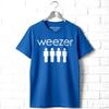 Мужская футболка Weezer Четыре равномерно расположенных парня