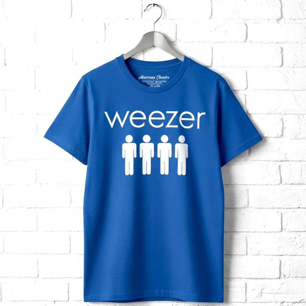 Мужская футболка Weezer Четыре равномерно расположенных парня