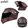 Full Face Motorcycle Helmet With Flip-Up Visor Men Women ABS Shell 3C Certified All-Season Use