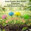 Plastic Bee Butterfly Water Cup Flower Shape Insect Drinking Device Bee Watering Station  Farm Use