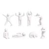 Human Figurines Mecha Ornaments Paintable Multi Poses Figures 3D Printed Figures  DIY Art