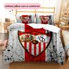 Sevilla FC  Pattern Bedding Quilt Set  Home Decoration  Gift (1 * duvet cover + 2 * pillowcase  without core)