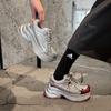 2025 платформа хай-энд интернет-знаменитость серебряные папины кроссовки осень-зима женские новые сетчатые дышащие универсальные увеличивающие рост спортивные трендовые брендовые