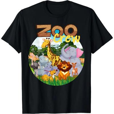 Футболка Zoo Crew Cute Zoo Group - Семейное путешествие для детей и взрослых