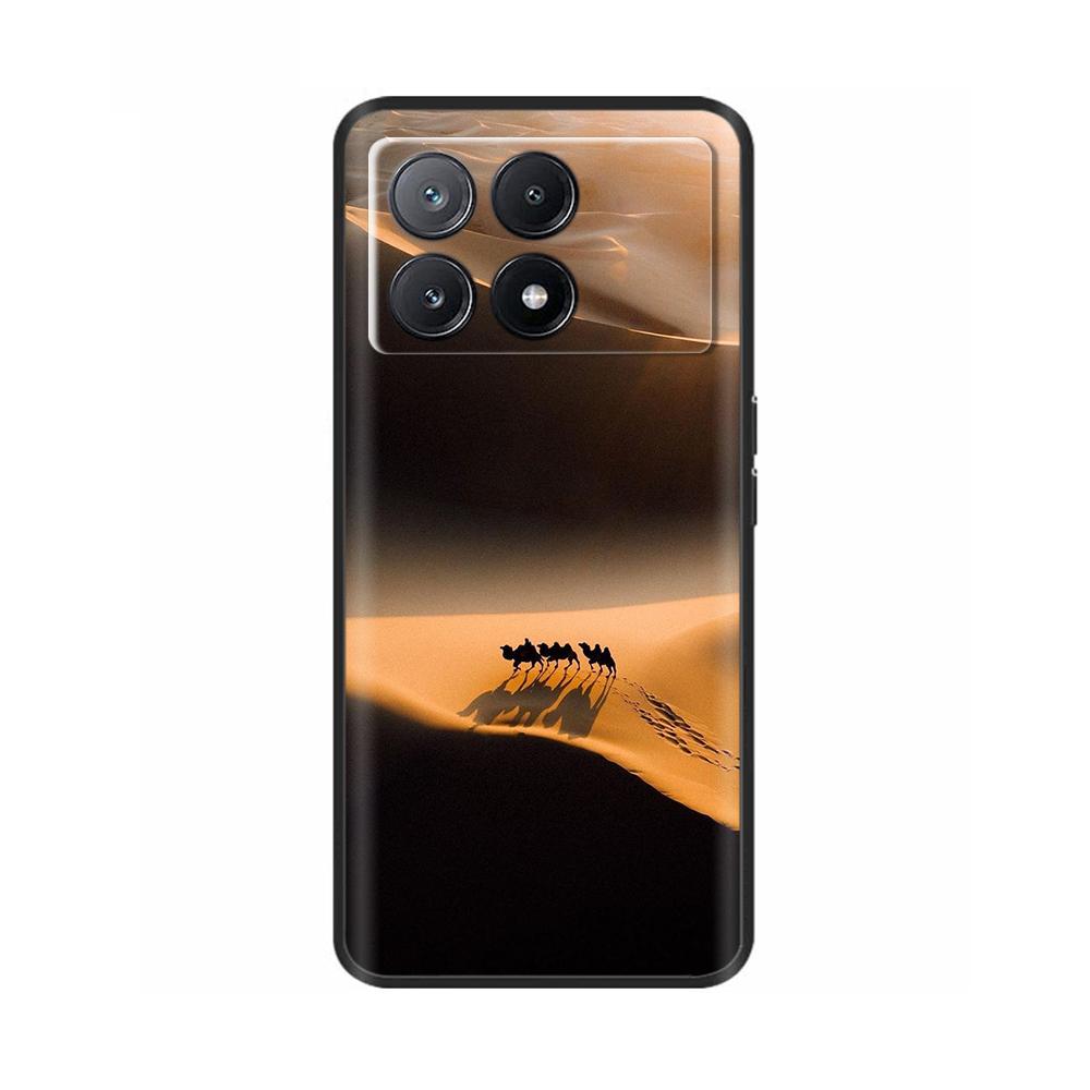 Чехол для Poco X6 Чехол для телефона Милый кот Coque Обложка для Xiaomi Poco X6 Pro Poco X 6 Pro X6Pro Pocox6 Pro 5G Жидкие силиконовые чехлы