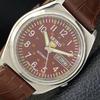 5 AUTOMATIC 7009A VINTAGE JAPAN MENS MAROON COLOR DIAL WATCH A701485-5 R206b-a701485