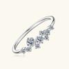 Кольца Trumium Color Moissanite для женщин, круглые кольца из стерлингового серебра 925 пробы с муассанитом и бриллиантами с сертификатом GRA