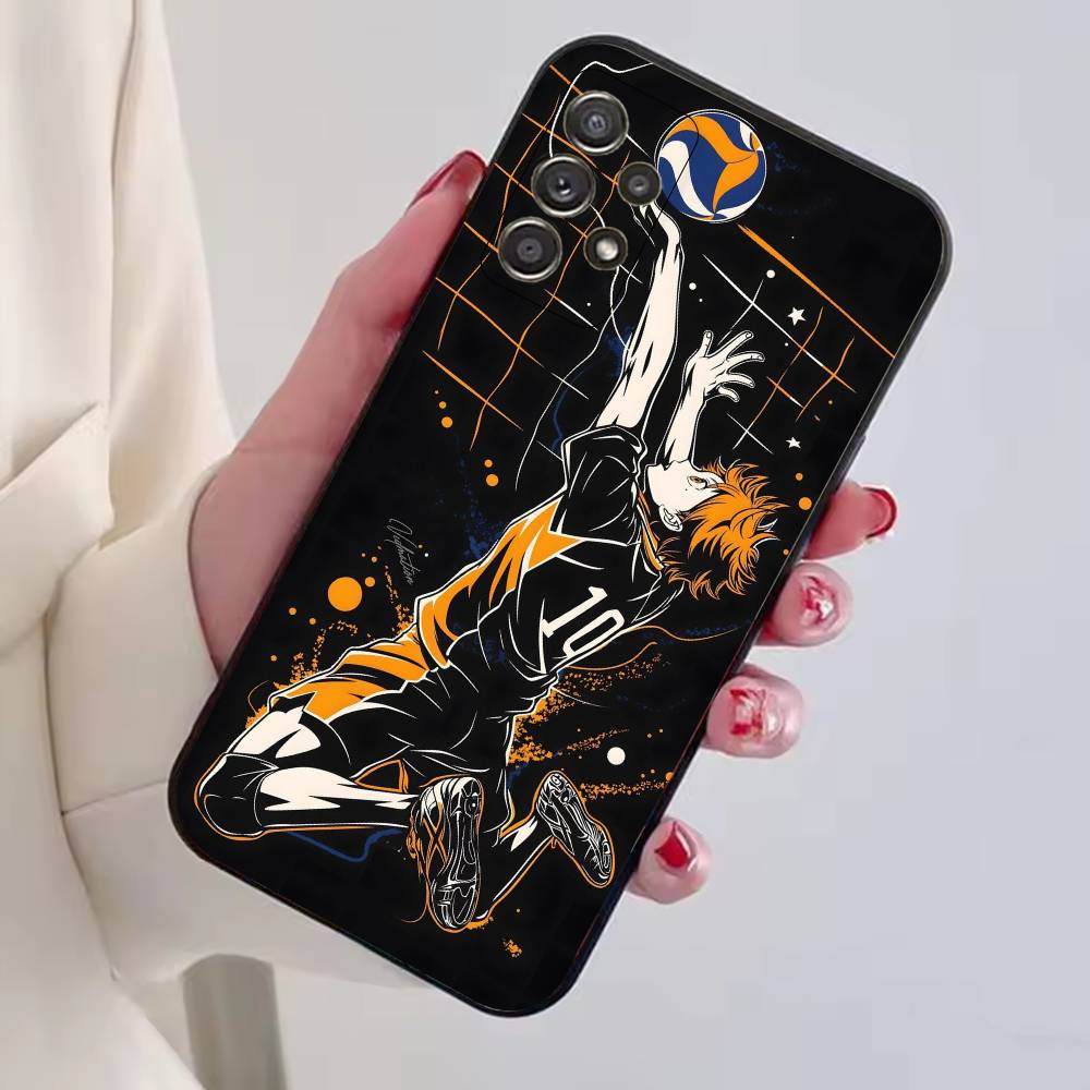 Аниме H-HaiKyuu крутой чехол для телефона для Samsung S25, S24, S21, S22, S23, S30, Ultra, S20, Plus, Fe, Lite, Note, 10, Черный чехол
