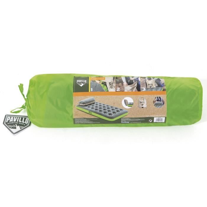 BESTWAY Надувной матрас для кемпинга Pavillo - 1-местный Roll & Relax - 188 x 99 x 22 см - С сумкой для надувания