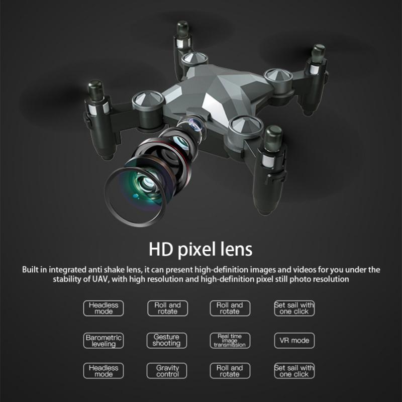 Мини-дрон HD Wi-Fi FPV в форме багажа Дрон с дистанционным управлением и камерой складной квадрокоптер с возвратом в один клик игрушки