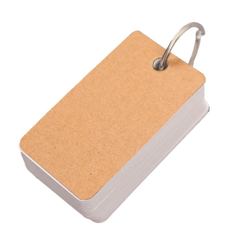 7x4x2cm Thick White Hard Cardstock Note Cards  Student English Word Memorization