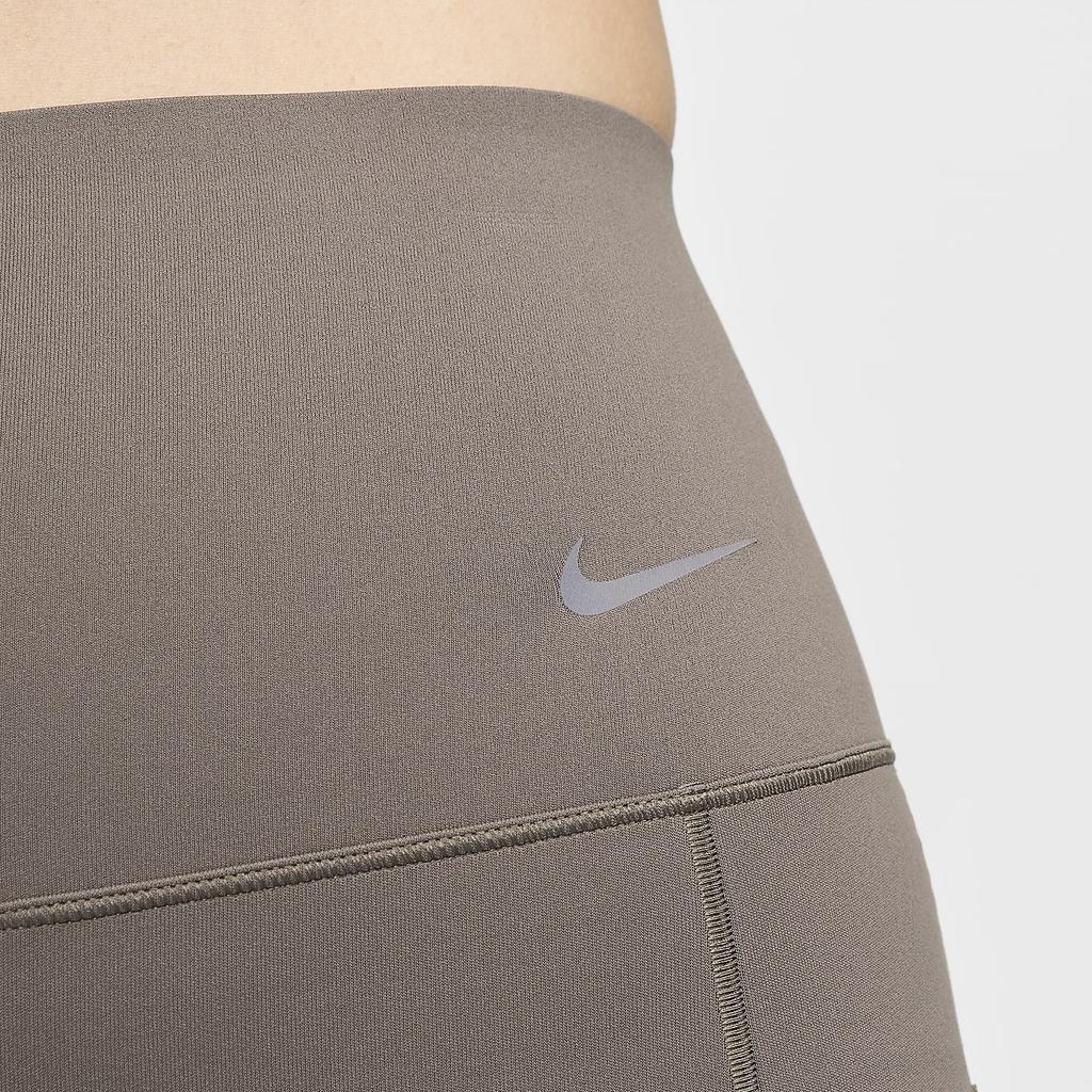 Nike Универсальные дышащие быстросохнущие повседневные спортивные леггинсы с высокой талией женские штаны Минерально-серый Черный DQ5997-004