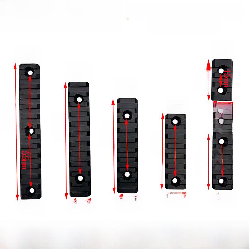 Multi-slot MLOK Rail Bracket: 20mm Metal, Wood, Leather Guards