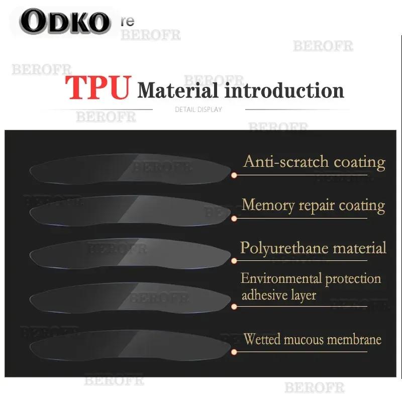 2 Pcs Car Headlight Protective Film Headlamp Restoration Transparent Black TPU Sticker For BMW M3 F80 M4 F82 F83 Accessories