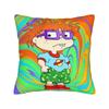 Наволочка с Чаки Финстером из Мультсериала Rugrats Аниме Мягкая Наволочка Новинка Наволочка для Подушки на Диван Домашний Декор