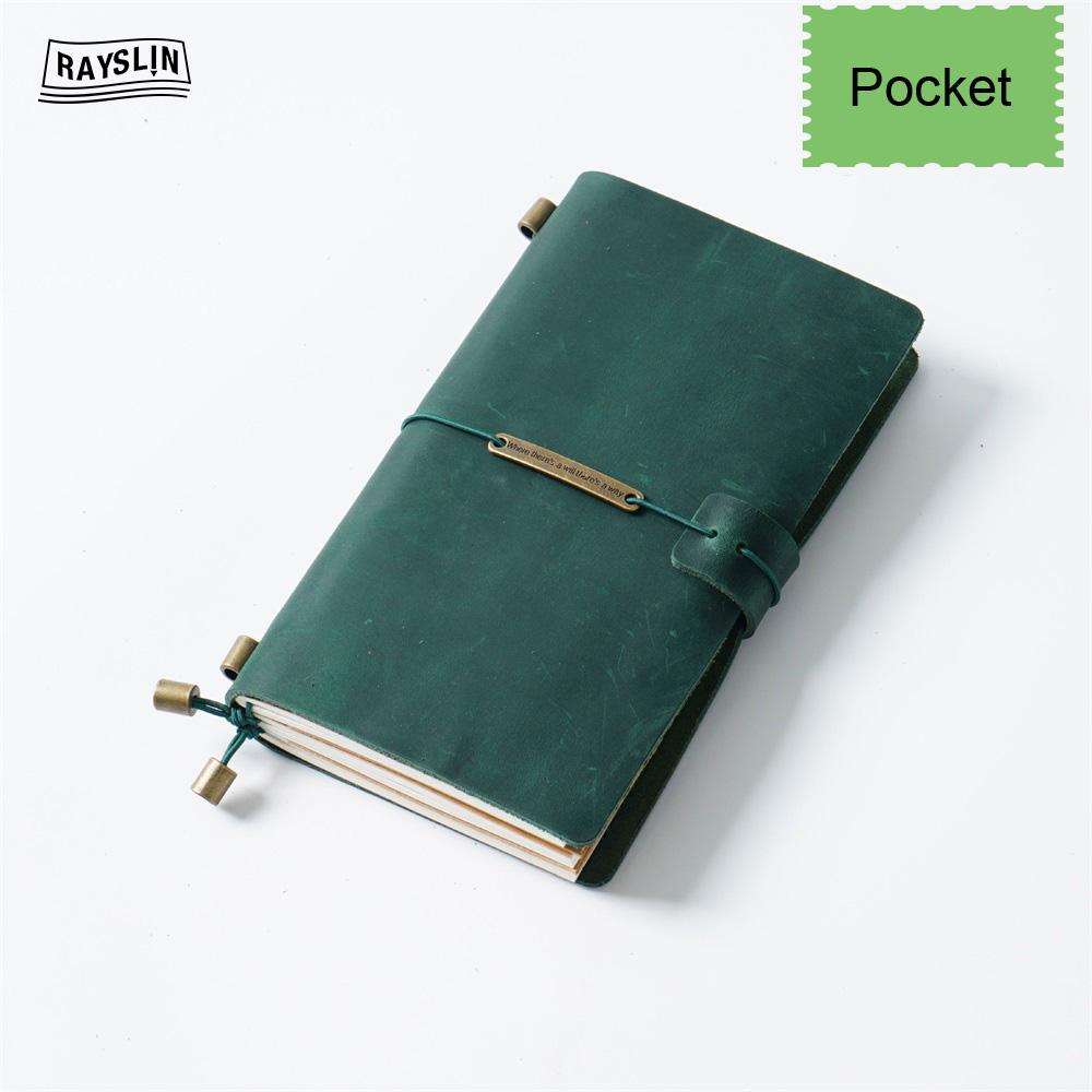 7 Colors 4 Sizes Travel Journal Genuine Leather Cover Handmade Notebook DIY A5 Diary Office School Note Book Free Embossing Name
