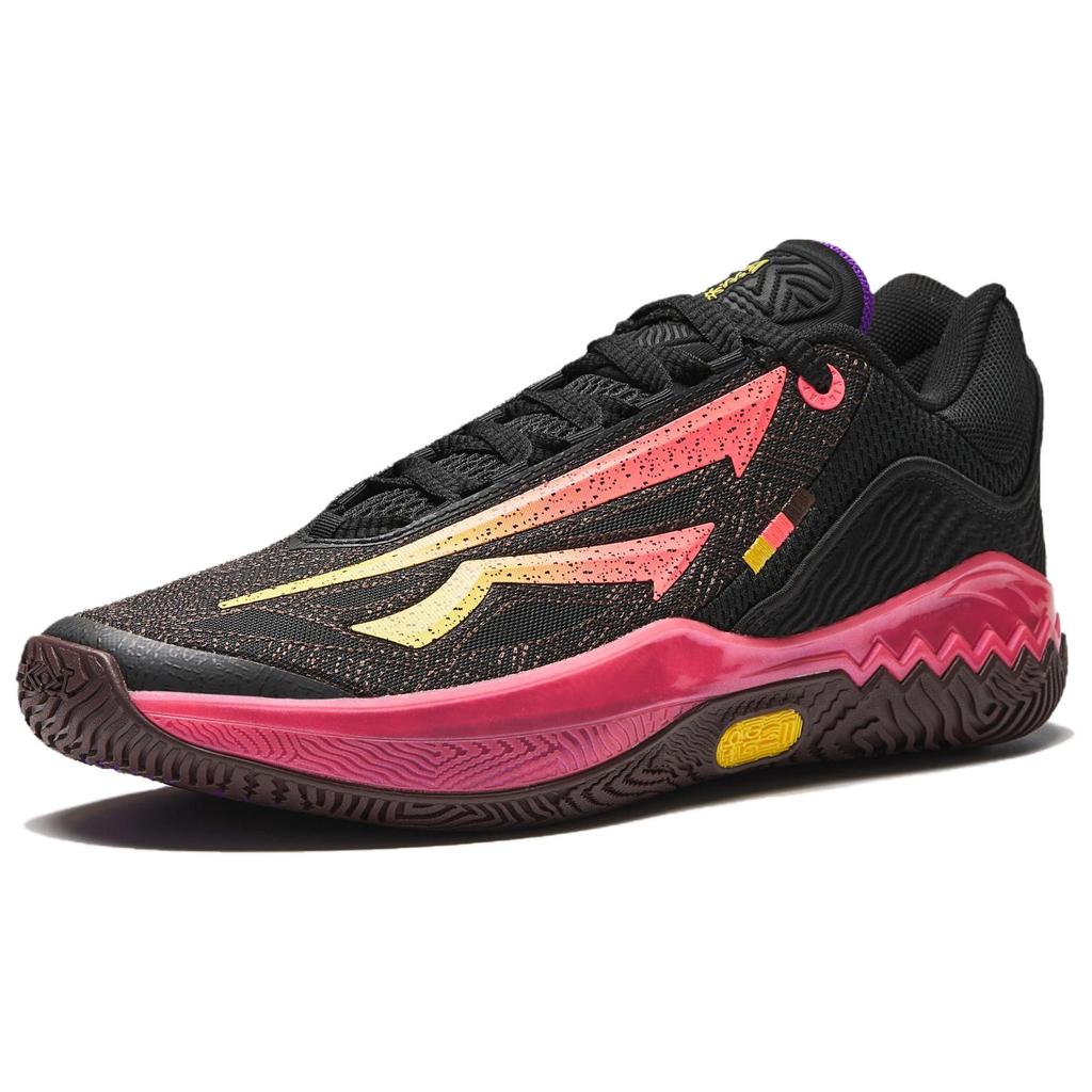 Anta KAI SPEED 2 Амортизирующие Нескользящие Износостойкие Низкие Баскетбольные Кроссовки Мужские Черно-Розовые 912541114S-4