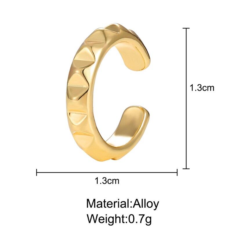 17 км винтажные серьги-манжеты, простые серьги-манжеты для женщин и девочек, золотые серьги-клипсы без пирсинга, модные клипсы на ухо, новинка 2021 года, ювелирные изделия