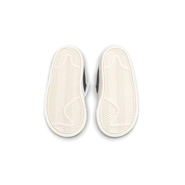 Nike Кроссовки Blazer 77 BB с амортизацией, устойчивые к скольжению и истиранию, средней высоты, для скейтбординга, Белый Черный, для младенцев и малышей, DJ2620-100
