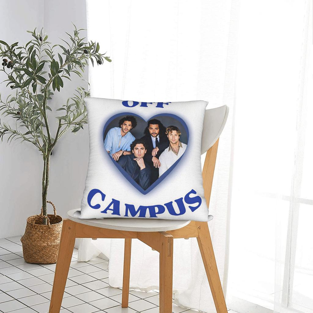 Off Campus Poster 2 Pillow Cover Soft Cushion Cover Retro Trendy Pillow Case For Wedding Party Home Decor