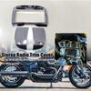 Chrome Stereo Radio Trim Cover Housing Kit For Harley Touring Electra Street Tri Glide Ultra Limited / Classic