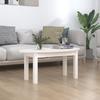 VidaXL Coffee Table White 80x40x35 Cm Solid Pine Wood 822348