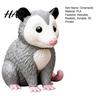Possum Figurines for Home Decor 3D Printed Opossum Figurine, Cute Sitting Statue, Indoor Outdoor Courtyard Decoration Pieces Porch Desktop Decor,