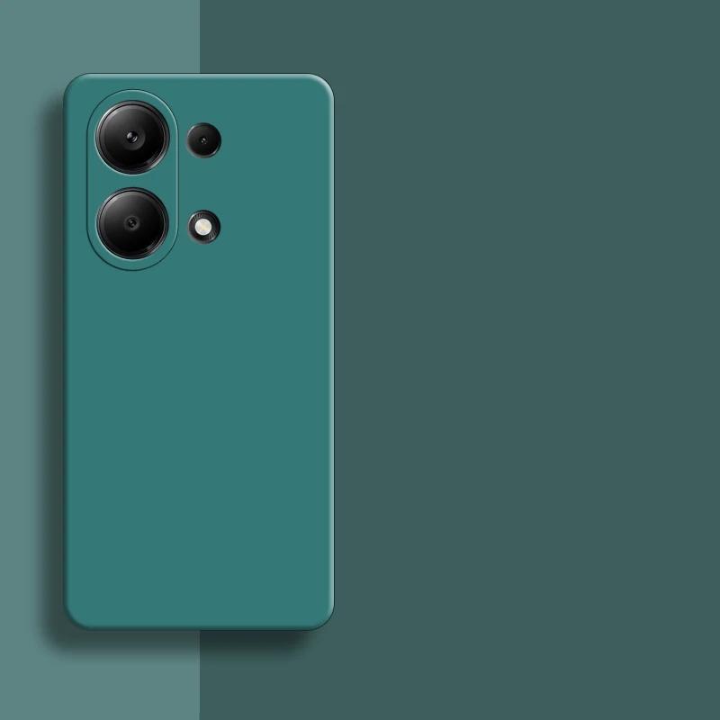 Противоударный чехол для телефона из жидкой силиконовой резины для Xiaomi Redmi Note 13 12 Pro 13ProPlus 12S K70E 13C Poco X6 Pro 5G 4G, мягкий чехол