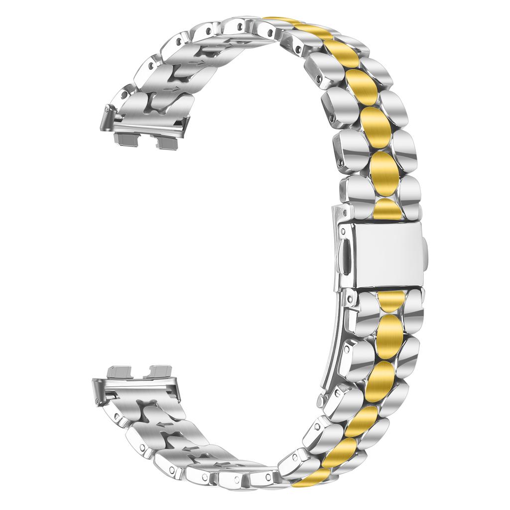 Металлический ремешок для часов Huawei Band 10/9/8, из нержавеющей стали с гальваническим покрытием, в форме жемчуга, наручный ремешок