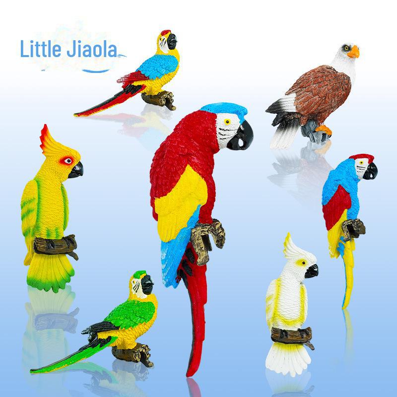 Украшения для аквариума из смолы в виде птиц и рыбок - попугай, скворец, орел, настольный декор