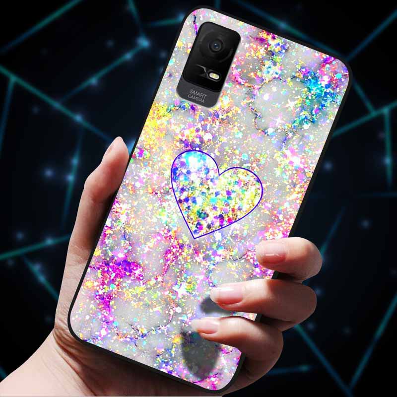 Для чехла TCL Ion V IonX с рисунком кошки Мягкий ТПУ Черный Силиконовый Чехлы для Телефона для TCL Ion X Чехол Fundas IonV Чехлы для TCLIonX Сумки