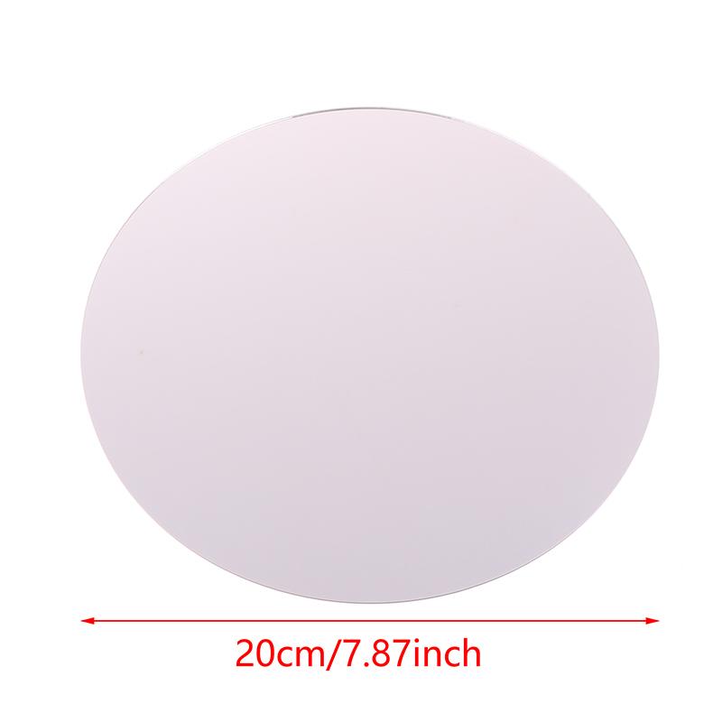 Круглый зеркальный стеклянный поднос, акриловые круглые тарелки для свечей, украшение для свадебного стола, большая емкость, плитка для блюд