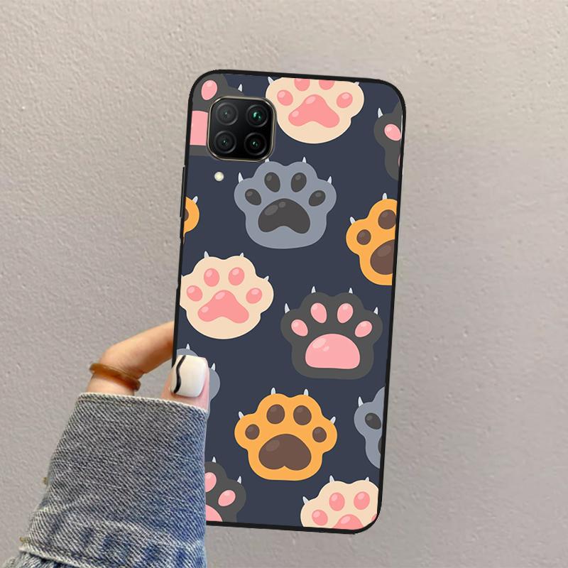 Cute Funny Cats Paws Pattern For Huawei Nova Y70 Y90 Y60 Y73 Y72 Y61 Y91 12s 12i 11i 8i 9 10 SE P40 Lite P60 P30 Pro Case