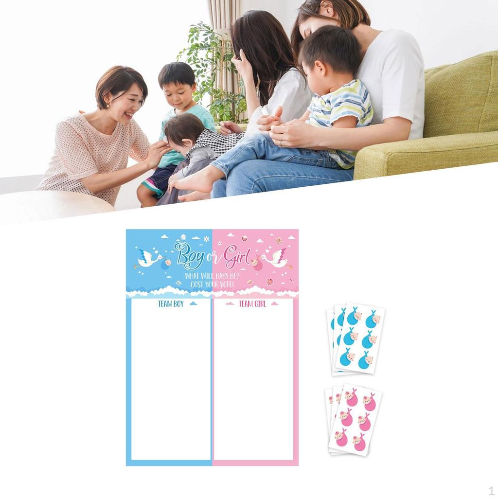 Baby Gender Reveal Board Game, Creative Voting Showers Supplies