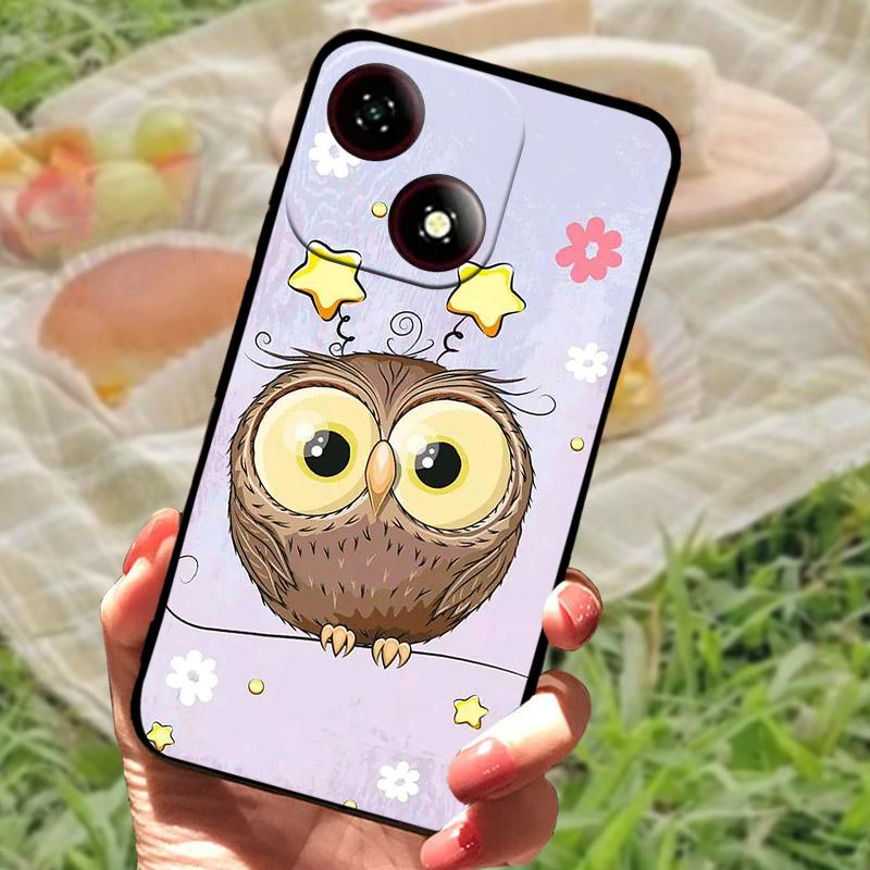 For ZTE Blade A35E /A35/A55 Case Fashion Cartoon Soft Silicone Phone Back Cover For ZTE A35E Shockproof Case A35 E A 35 Shell