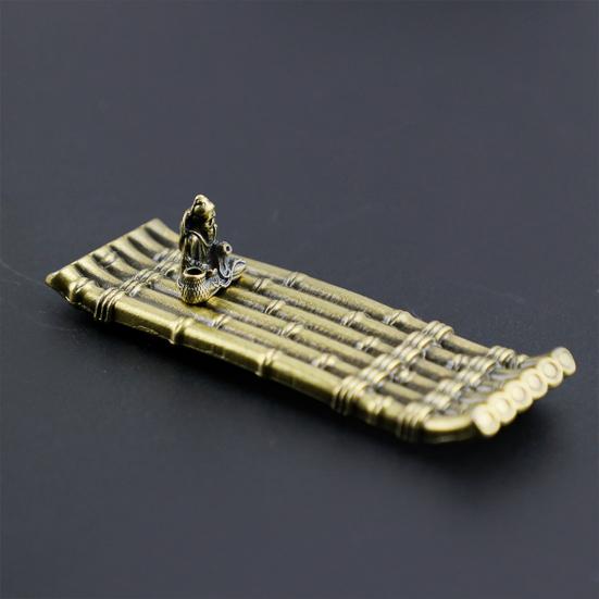 Курильница креативной формы, термостойкая курильница из цинка и сандалового дерева, металлическое украшение для дома